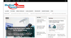 Desktop Screenshot of medicaldevicenews.net